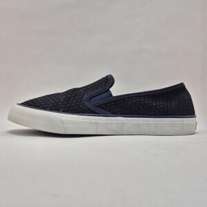 SPERRY "Seaside Emboss" Blue Slip-on Shoes Womens Size 6.5